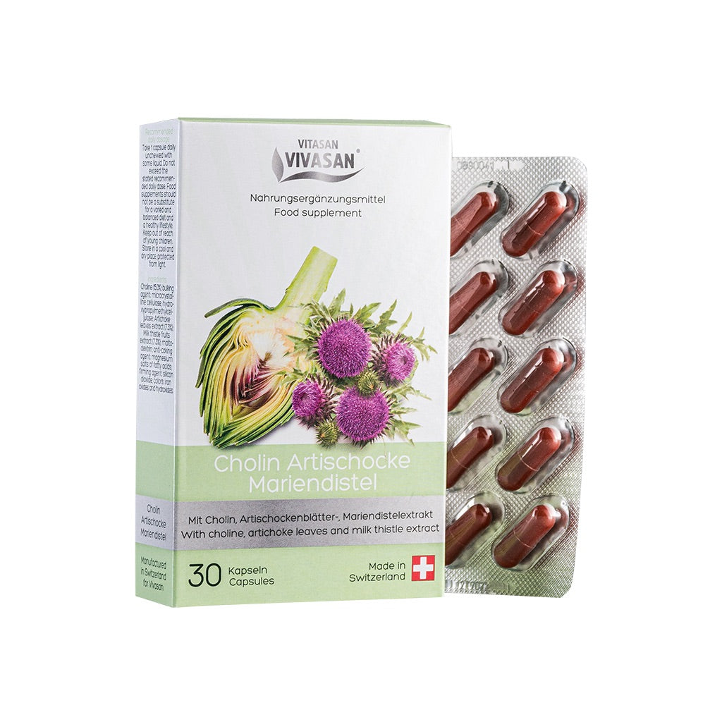 Artichoke Choline Milk Thistle, 30 Capsules