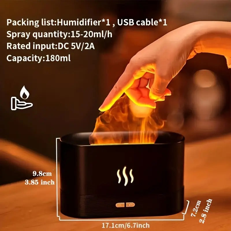 Flame Humidifier Aroma Diffuser